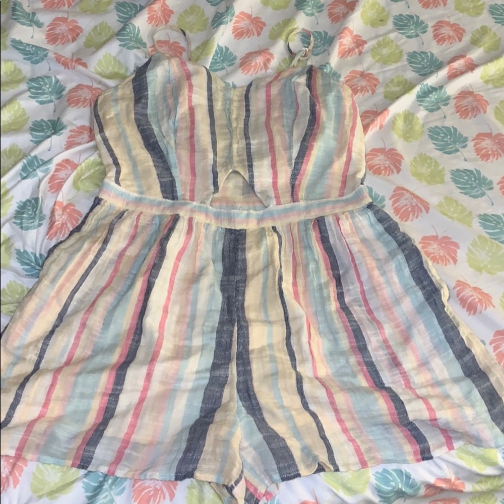 Striped romper
